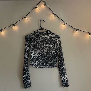 Charlotte Russe Printed Long Sleeve
